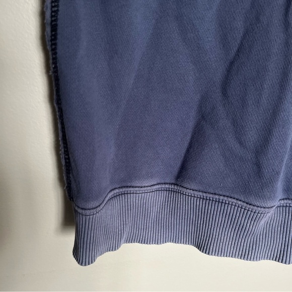 Aerie Upstate Oversized Crewneck Preppy Collegiate Sweatshirt Faded Blue Size XS - Picture 12 of 15